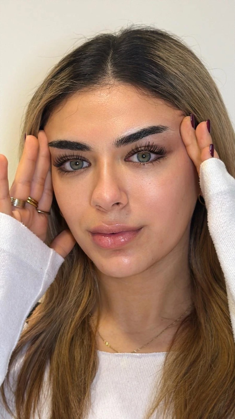 Gelifteter Wimpernschwung nach dem Lash Lift
